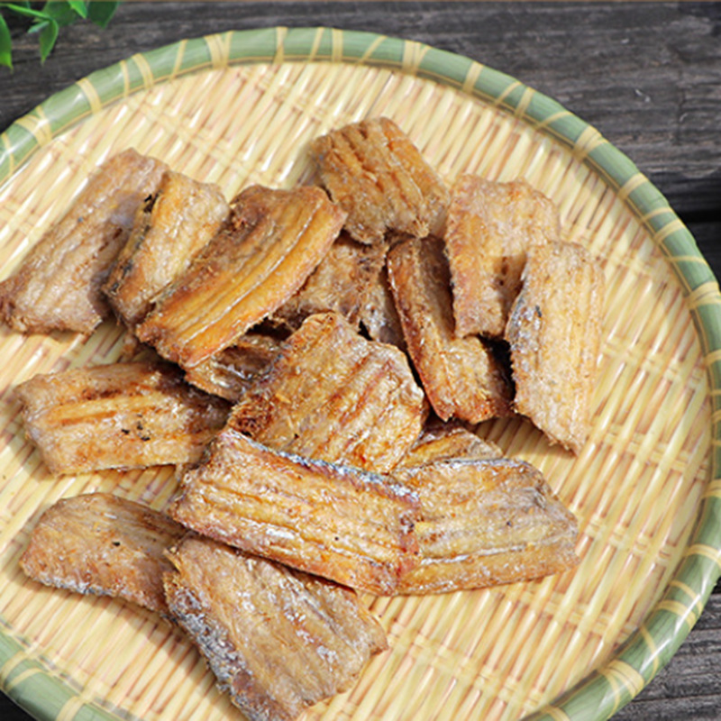 Crispy dried hairtail, crispy hairtail, dried seafood, ready-to-eat dried small fish, casual bagged snacks manufacturer