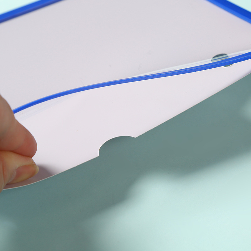 Card A4 Magnetic Hard Plastic Sleeve Transparent File Protective Sleeve Cut Out Magnetic Hard Card Sleeve License Information Bag Customized