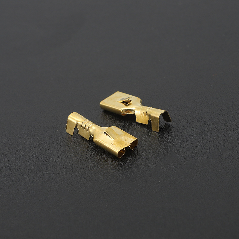 6.3 flat barbed Reed spring cold pressure terminal terminal plug Spring