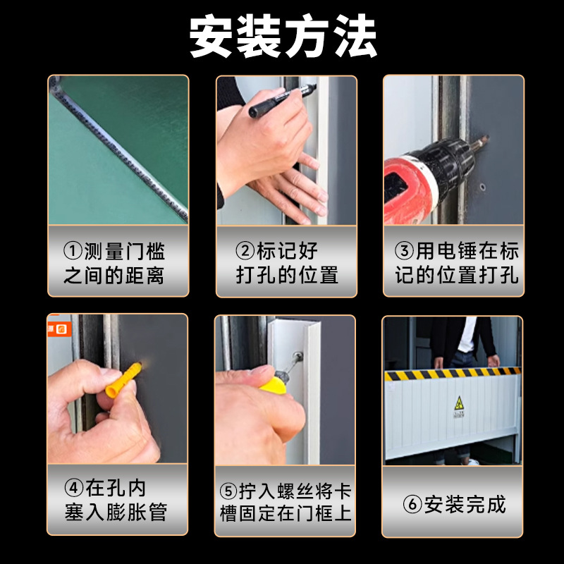 Aluminum Alloy Mouse Baffle Foldableable Mobile Telescopic Thickeneded Stainless Steel Mouse-Proof Board Door Stop 60cm Canteen Power Distribution Room