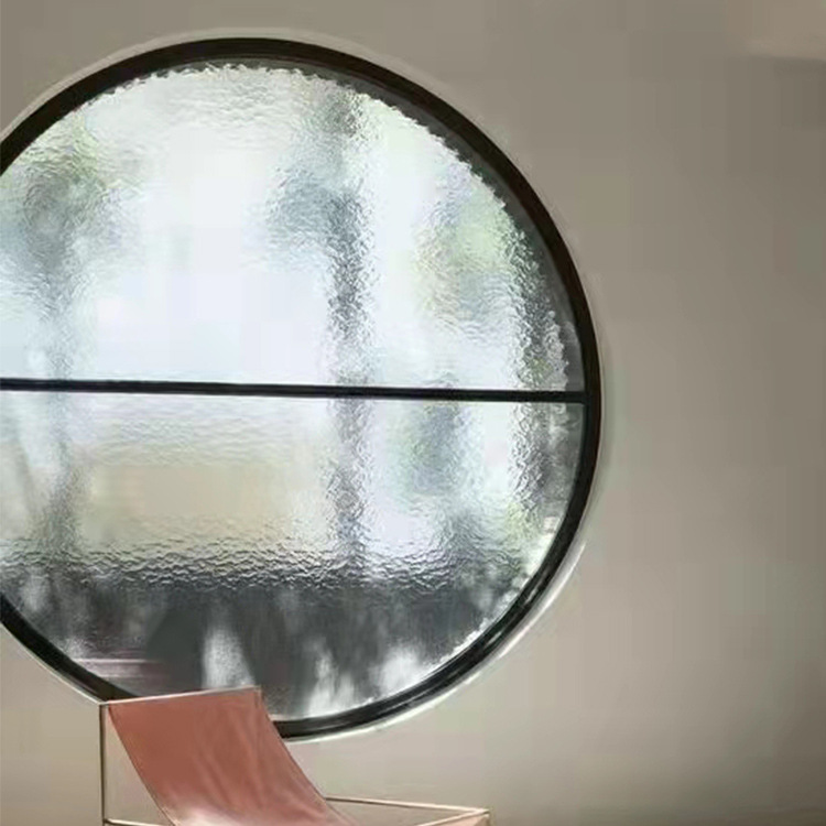 Custom Aluminum Moon Glass Window, Round Arched Window, Casement Window, Guesthouse Rotating Window, Penthouse Tiger Center Window