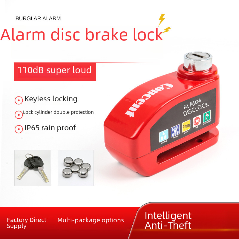 Manufacturers supply motorcycle electric car brake disc alarm disc lock motorcycle lock anti-theft alarm disc brake lock wholesale