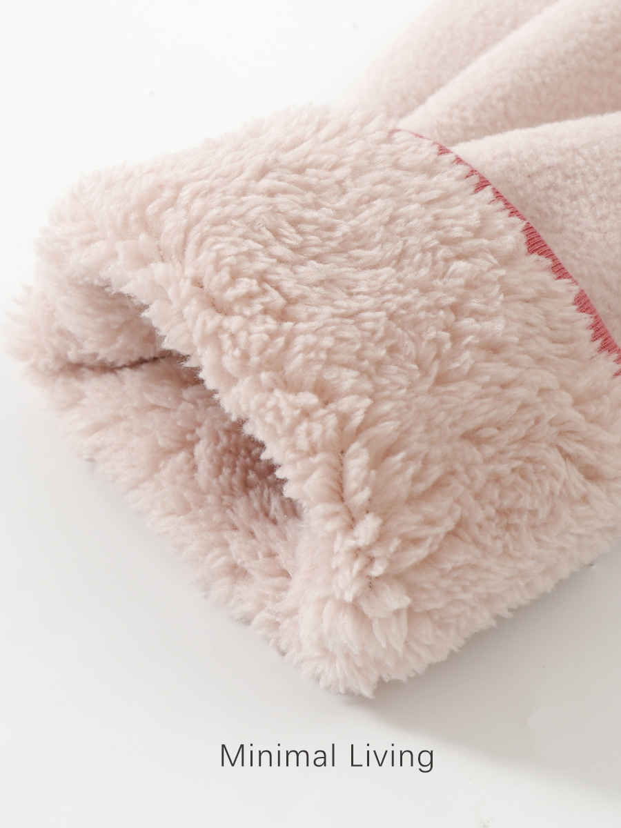 Children's Autumn and Winter Fleece-Lined Thickened Jacket, Student School Uniform Essential, High-Neck Warm Top, Lightweight Warm Thickened Fleece Top