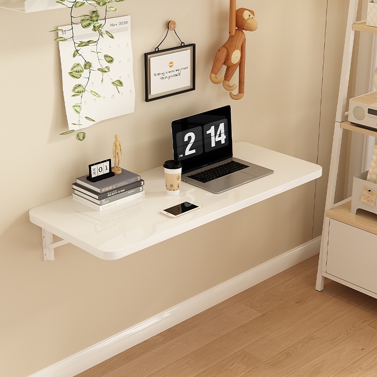 Wall Folding Table Wall-Mounted Foldable Board Hanging Desk Wall-Mounted Wall-Leaning Suspended Table Countertop Storage Rack