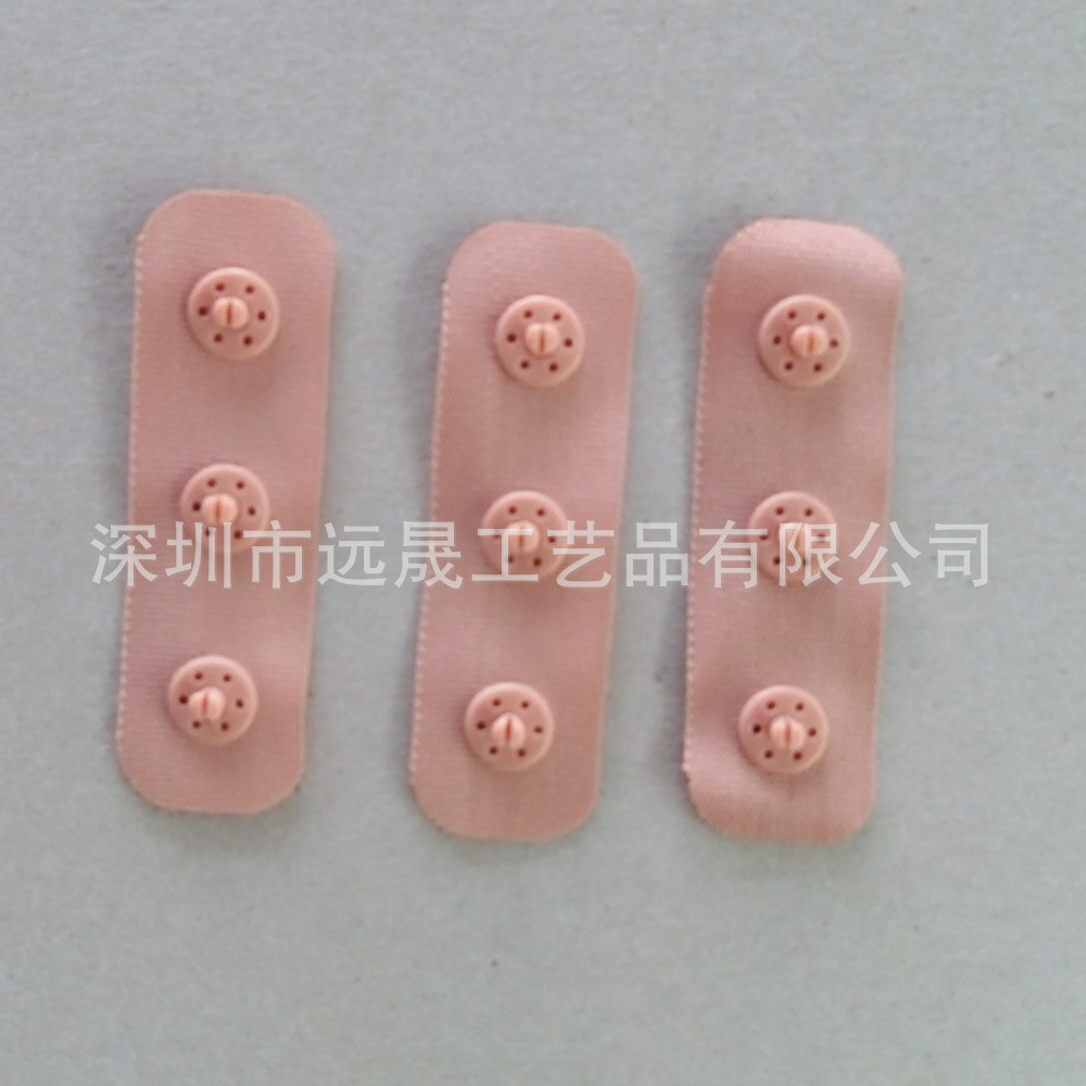 Double-Row Buckle Laser-Cut R-Angle Underwear Buckle Cut Semi-Circular Perforated Webbing Double-Row Button Hot-Cut Swallowtail