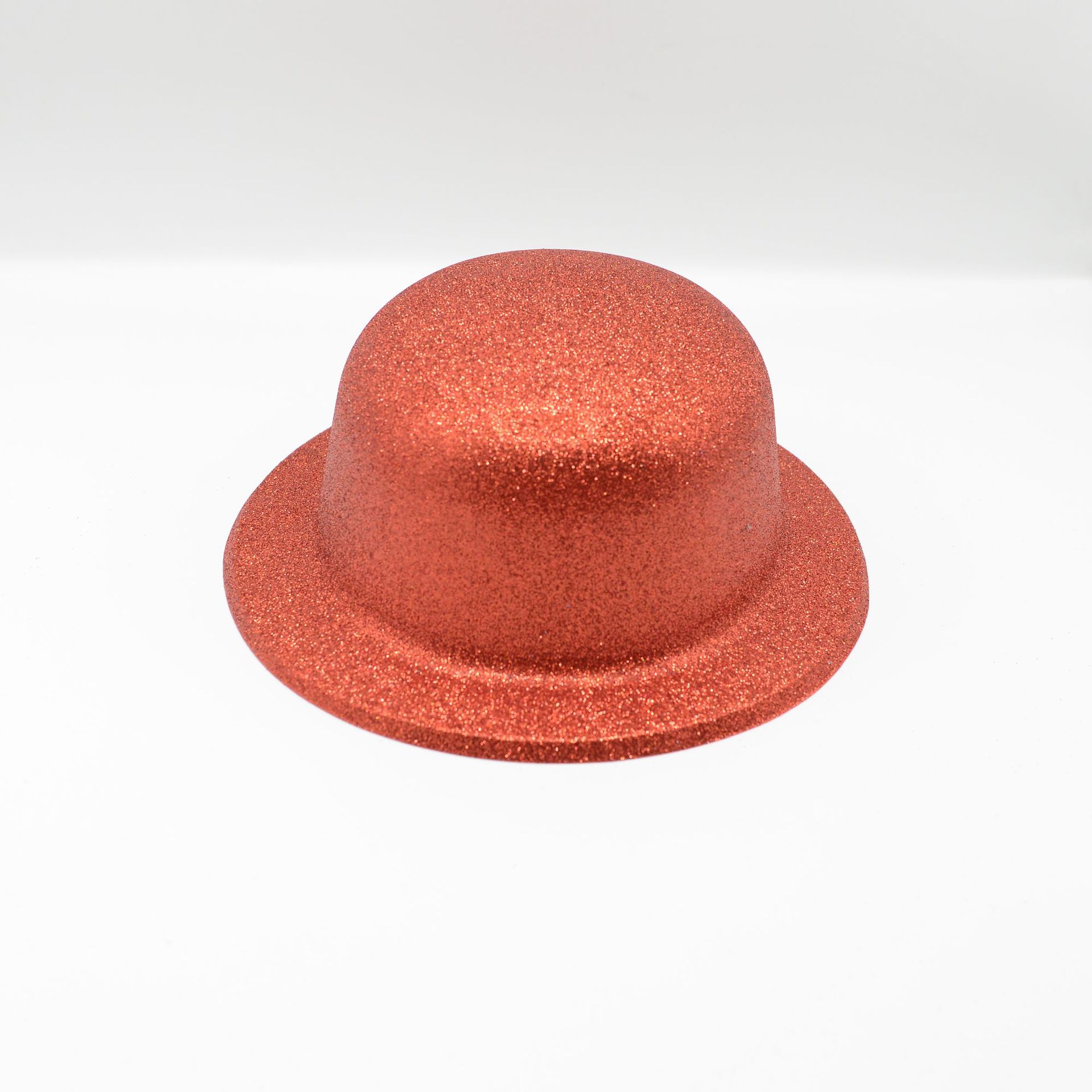 Pvc Plastic Blister Cap Gold Powder Round Cap Party Dress-Up Cap Party Prom Performance Cap Magic Hat Magic Props