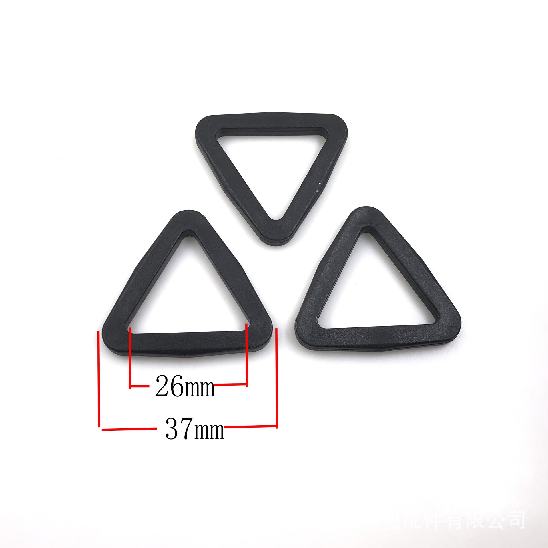 Factory supply and marketing luggage accessories wear webbing holder connection buckle strap plastic D ring plastic three