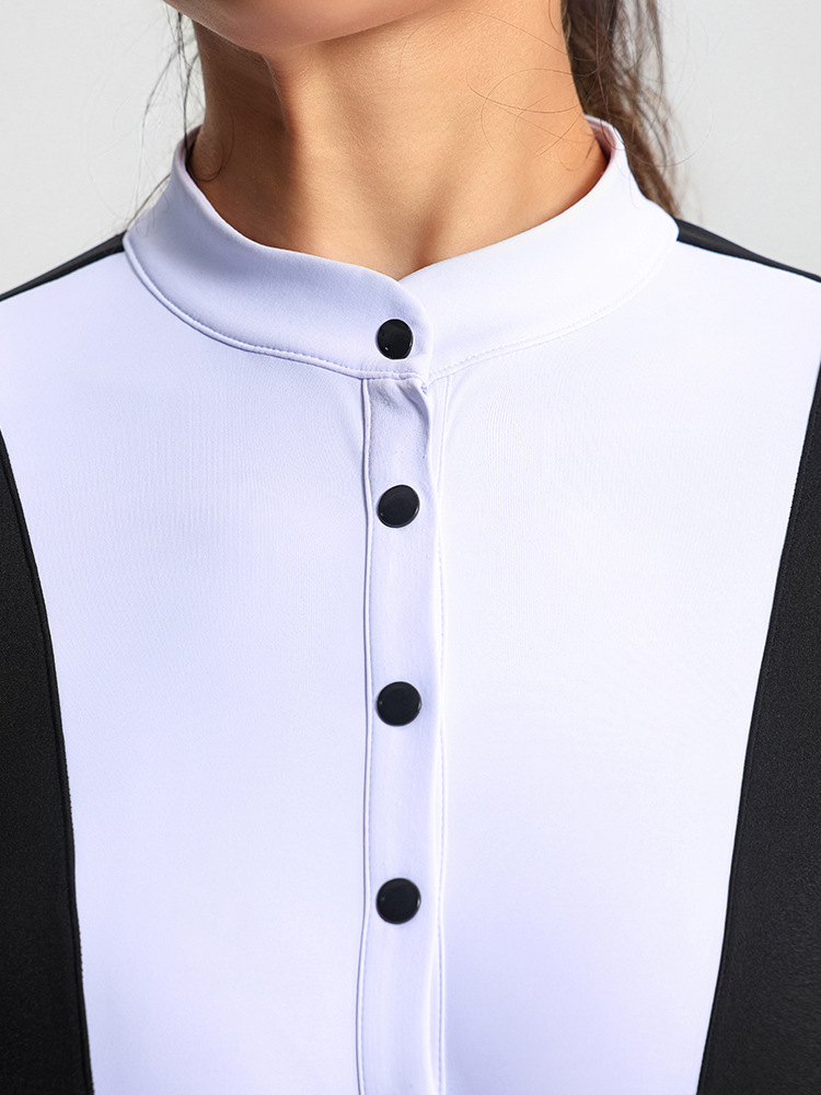 Wontto Professional Quick-Drying Equestrian Training Grade Examination Long-Sleeved T-Shirt Women's Autum T-Shirt Equestrian Clothing Equipment Factory Direct Batch