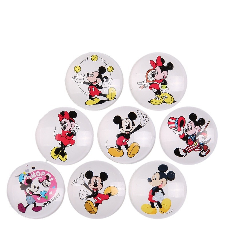 Dingxiang wholesale refrigerator crystal glass custom jewelry accessories diy ring hairpin phone case material cartoon