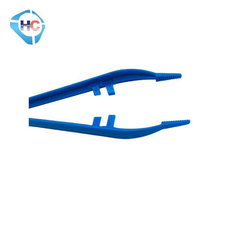 Plastic Tweezers Disposable Dressing Tweezers Medical Tweezers Blue Small Tweezers Multi-Purpose
