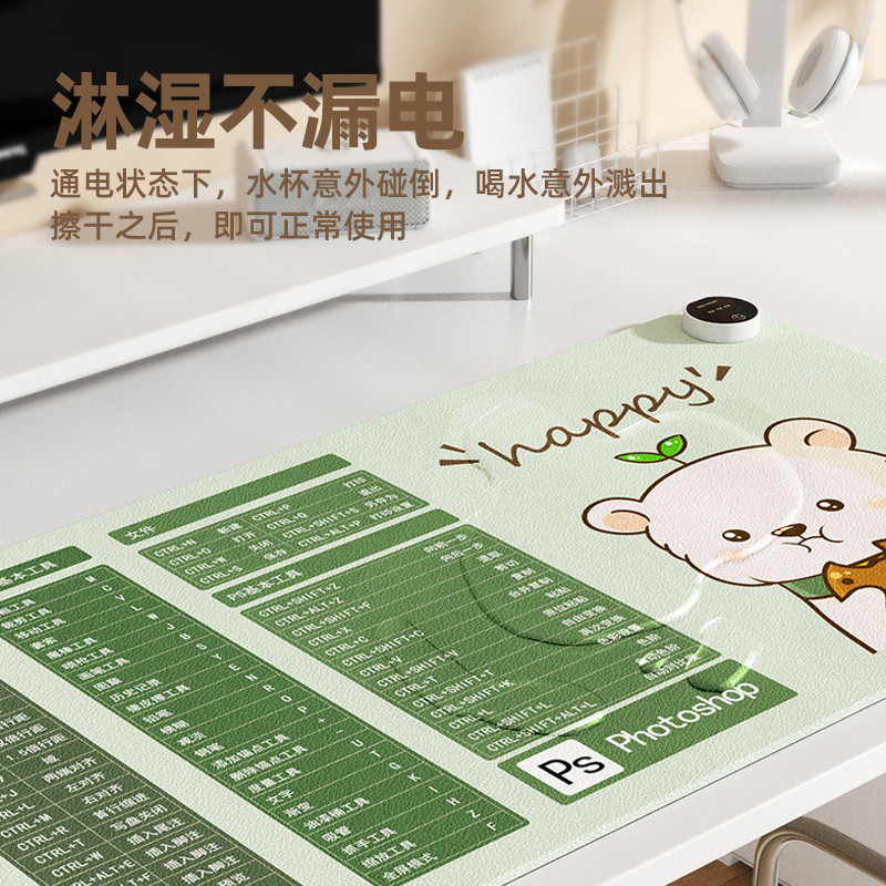 Cartoon Quick-Heating Mouse Pad Large Office Desk Hand Warmer Heating Pad Computer Desktop Homework Heating Hand Warmer Pad