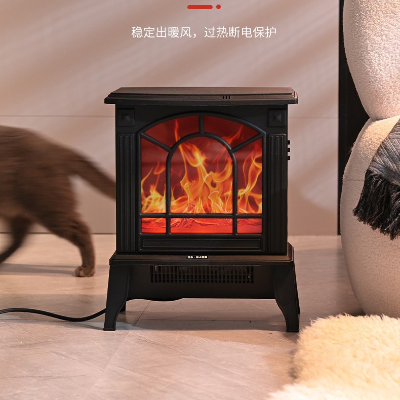 Household fireplace heater 3D simulation flame energy saving heater portable small sun office fast heating