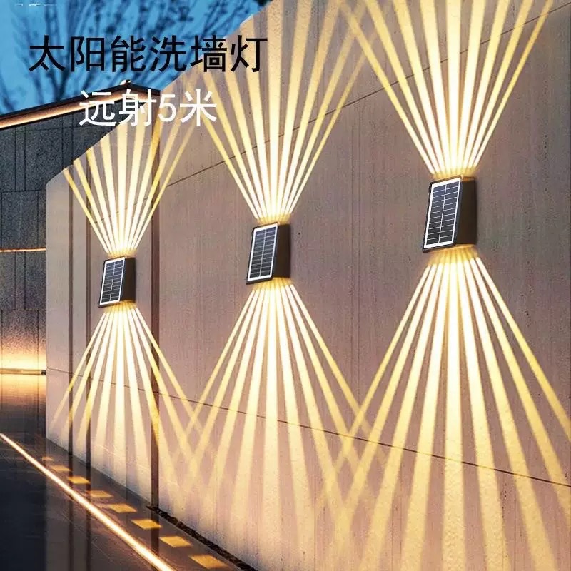 Солнечный светильник для стен водонепроницаемый уличный светильник для двора садовый декоративный фонарь