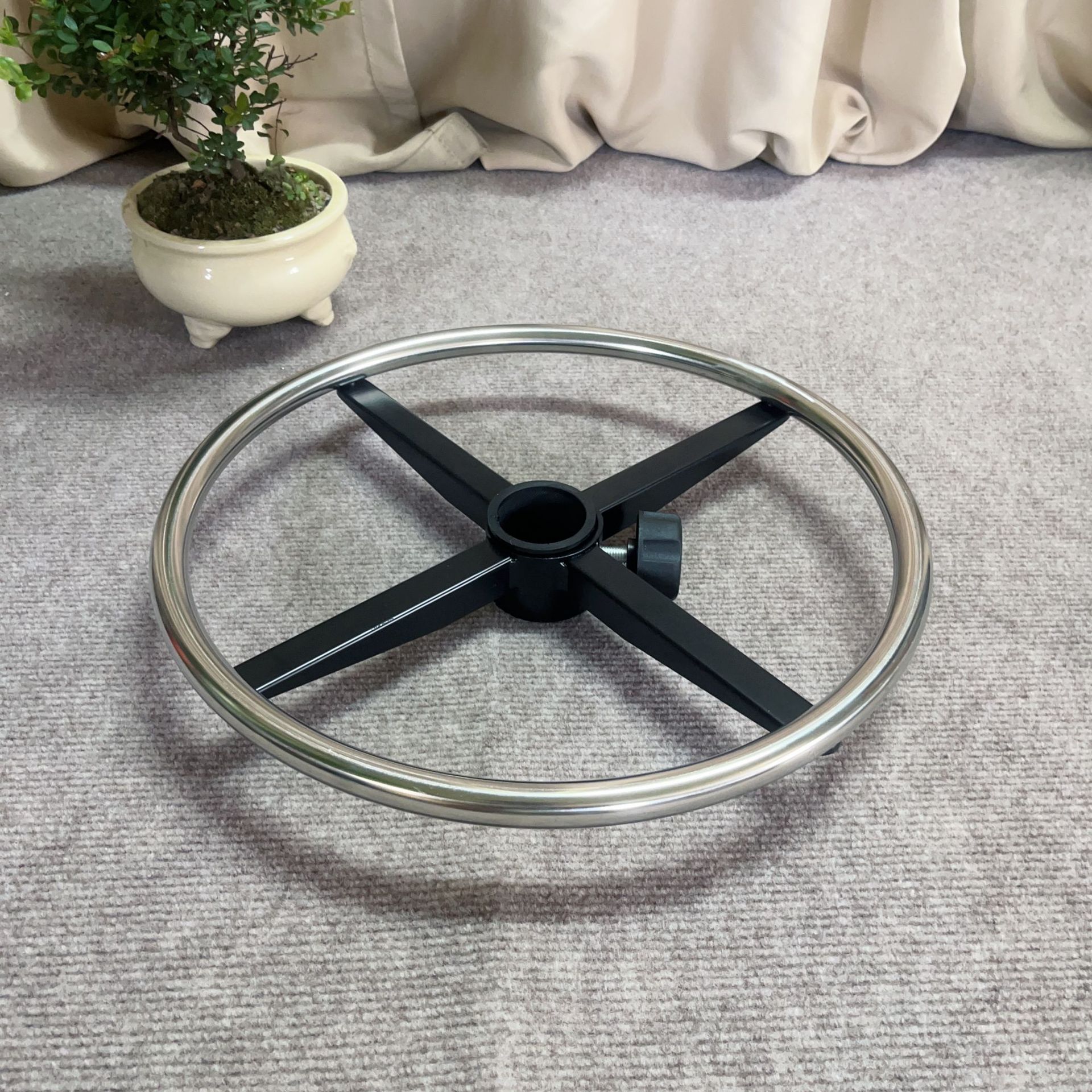 Foot Ring Movable Ring Stainless Steel Ring Anti-Static Stool Bar Chair Office Chair Lift Chair Accessories