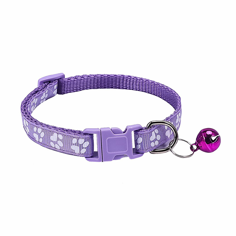 1.0 dog footprint dog collar patch bell collar cat collar hot explosions a large number of spot factory shop