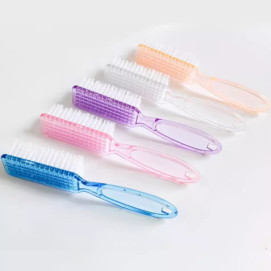 Cross-Border Spot Manicure Tools Colorful Dust Brush Handle Brush Multifunctional Nail Cleaning Brush Dust Horn Brush