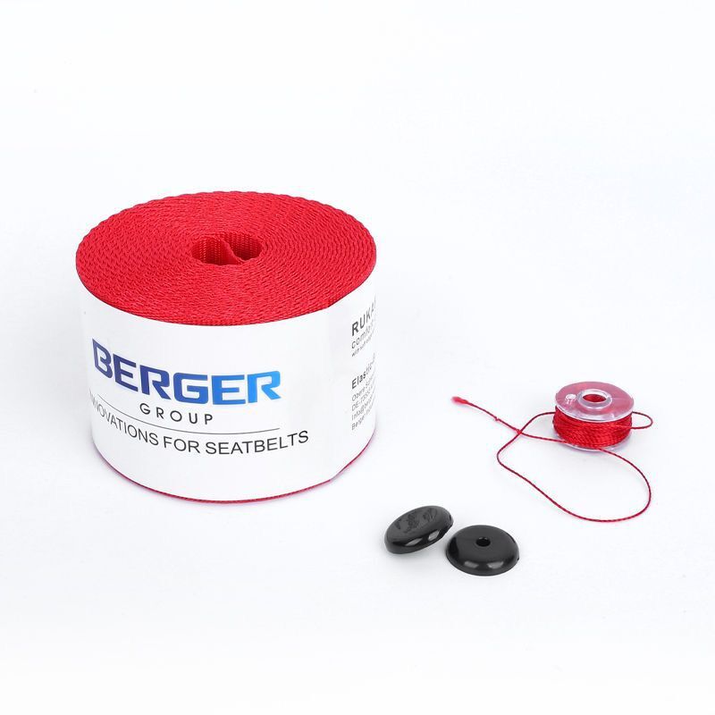 Cross-border modification 4.8cm wide color modification car seat belt universal safety belt imitation nylon seat belt