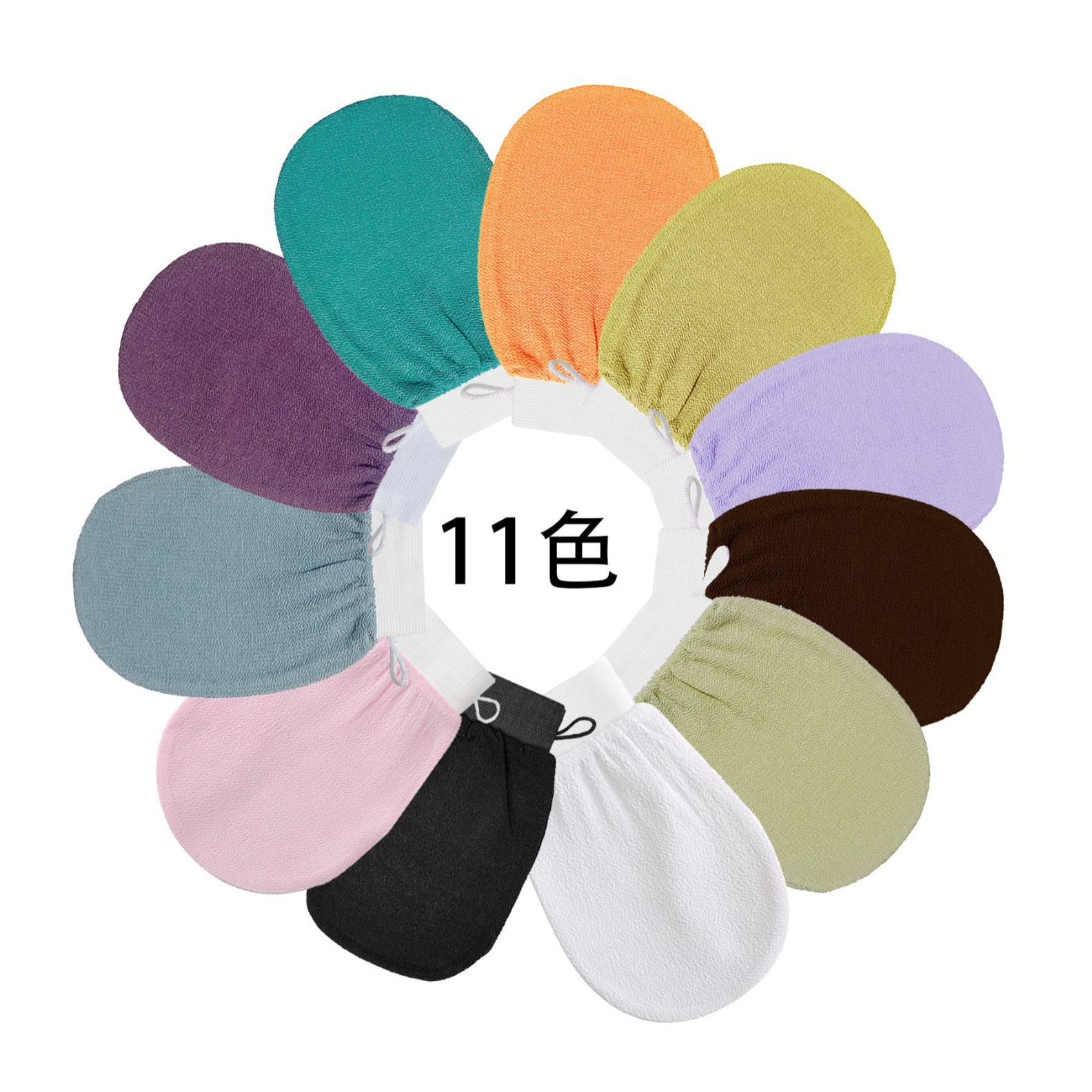 Перчатки для душа из вискозного волокна 150D, средне-мелкие, не травмируют кожу, специальная грязь для массажа