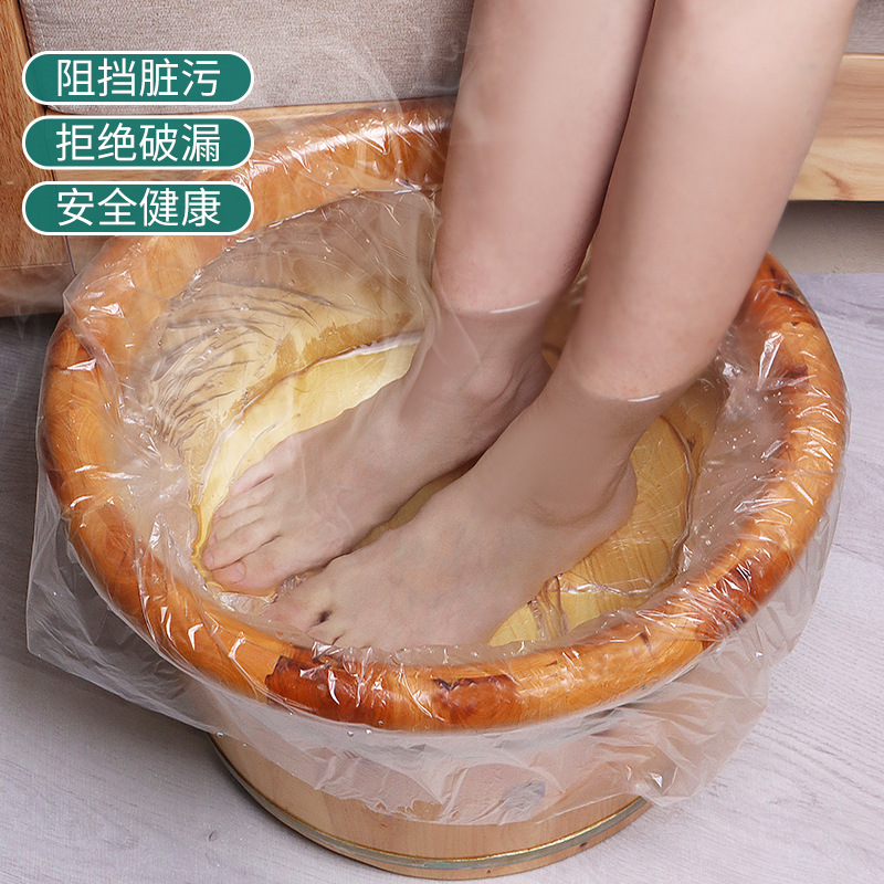 Thickened Disposable Foot Bath Plastic Film Foot Bath Basin Cover Pedicure Wooden Bucket Foot Bath Bag