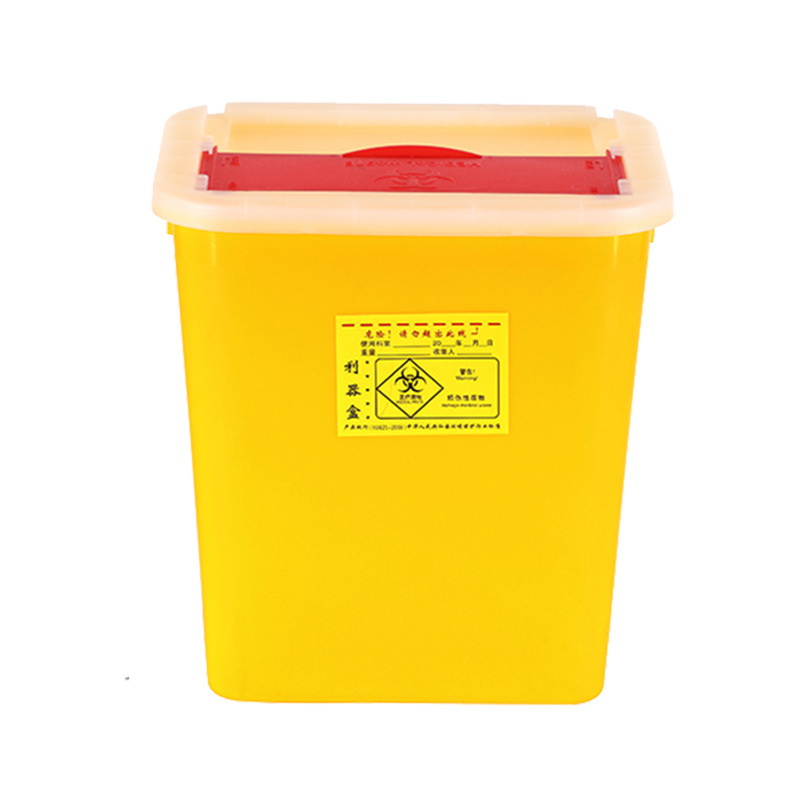 Manufacturer Wholesale Sharp Tool Box Round Hospital Clinic Syringe Storage Box Trash Can Dental Square Sharp Tool Box