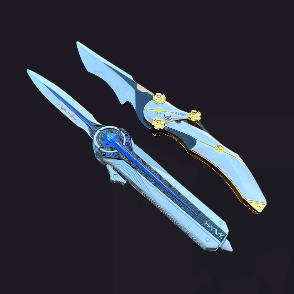 Delta Force Peripheral Shadow Blade Abs Material Foldable Close-Range Weapon Ornament Game Peripheral Toy Model