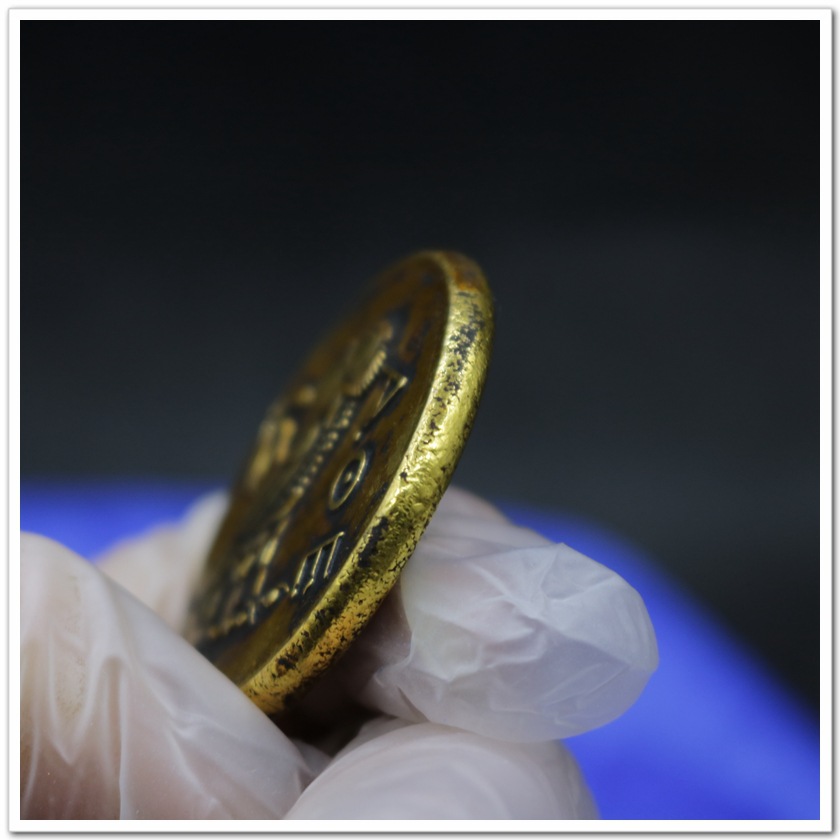 Retro Greek Goddess Athena Ancient Coin Double-Sided Relief Portrait Cuban Imitation Gold Coin Gold-Plated