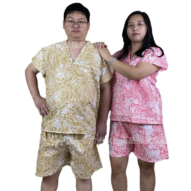 New Disposable Bath Clothes suit Sweat Clothes Women's Spa Beauty Moxibustion Clothes Men's Massage Clothes Foot Therapy Massage Clothes