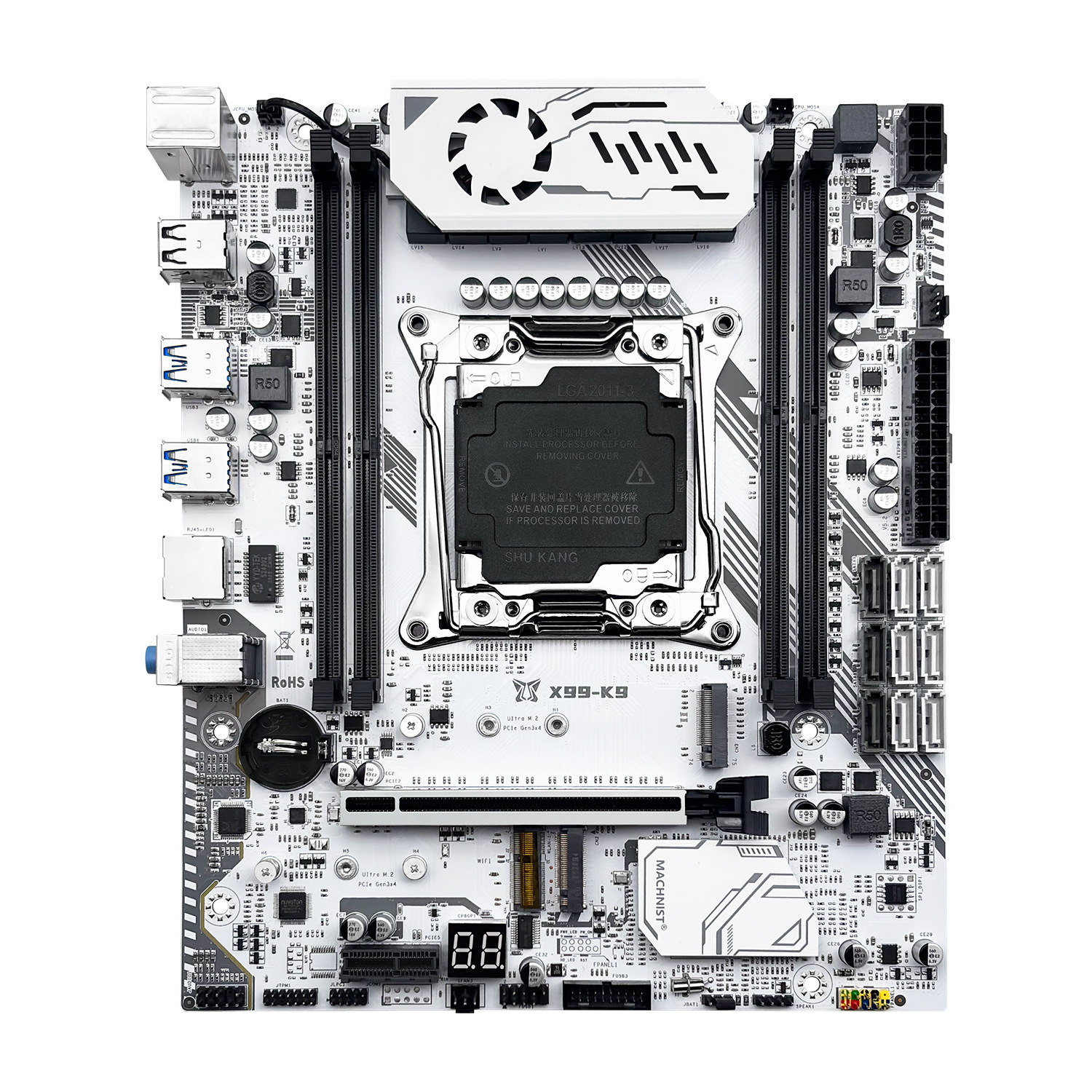 Machinist X99 K9 Motherboard C612 Tpm2.0 Four Channels Ddr4