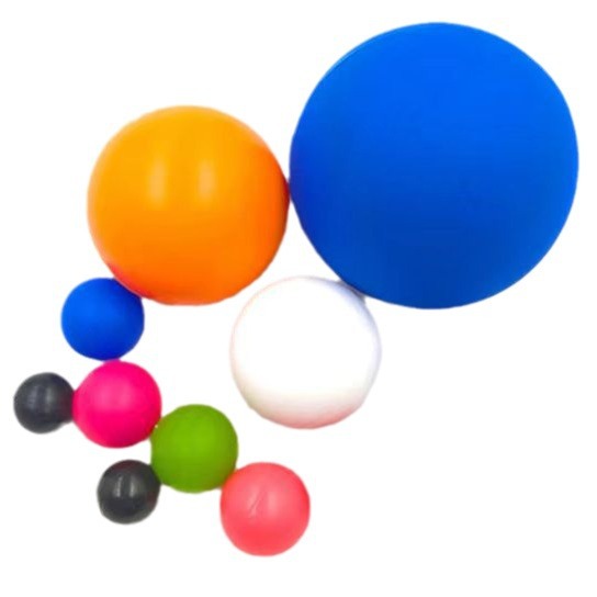 Food grade silicone ball mechanical vibrating screen industrial rubber wear-resistant elastic color ball shock absorption anti-blocking silicone products