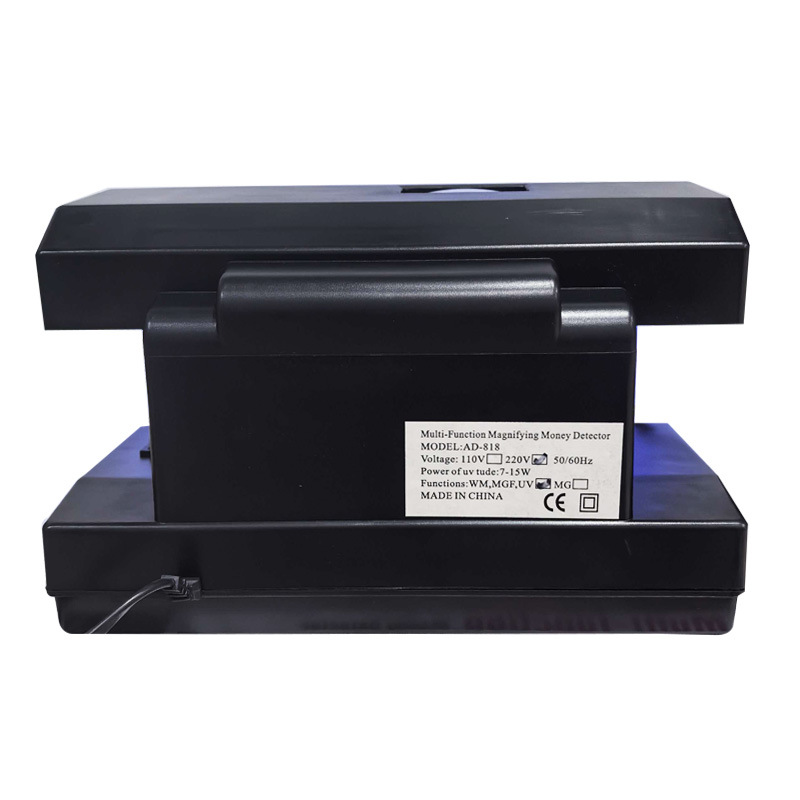 Ad818 Purple Light Currency Detector Uv Infrared White Light Foreign Currency Detector Multi-Currency Intelligent Currency Counter