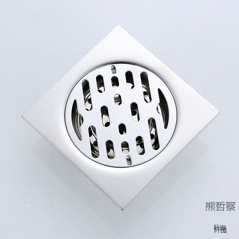 Stainless Steel Floor Drain Bathroom Balcony Sewer Anti-odor Anti-reverse Water Insect-proof Washing Machine All Copper Floor Drain