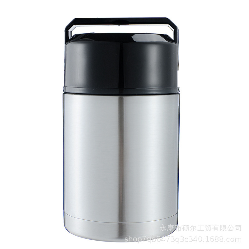 Direct Supply Large Capacity 304 Stainless Steel Vacuum Braised Pot Household Student Braised Pot with Handle Portable Thermos Cup