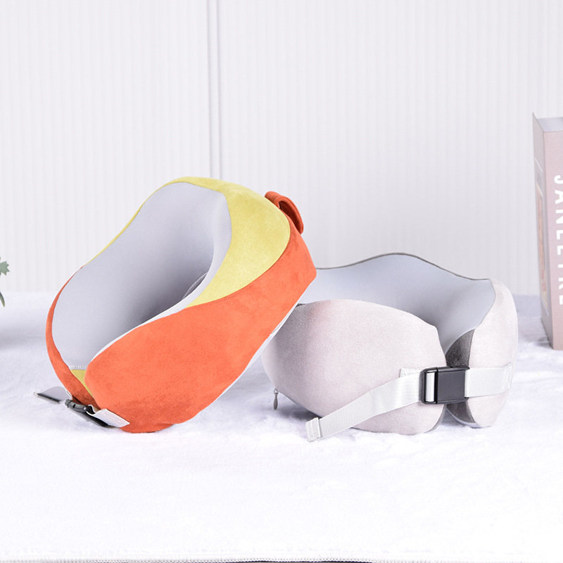 Memory Foam U-Shaped Pillow, Adult Travel Pillow, Driving Neck Pillow, Office Nap Pillow, Removable and Washable U-Shaped Pillow with Cooling Sensation