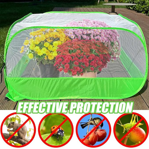 Plant Cover Anti-Mosquito, Insect-Proof, Dust-Proof and Animal-Proof Vegetable and Flower Cultivation Basket. Foldable and Easy to Store Cross-Border