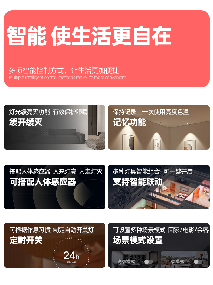 Already Connected to Mijia App Smart Light Strip Integrated Power Supply Drive Transformer 24V Low Voltage Three-Color Voice Remote Control