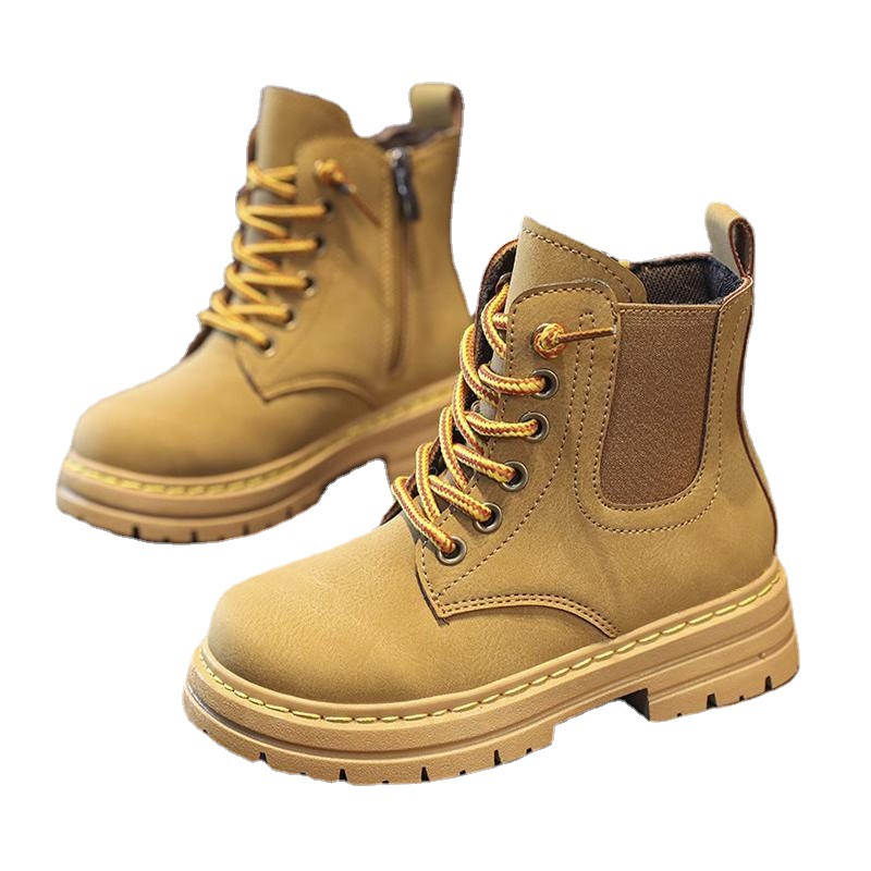 High-top Martin boots workwear boots Knight boots boys and girls shoes medium and large children's boots four seasons wholesale good quality AJ fashion shoes