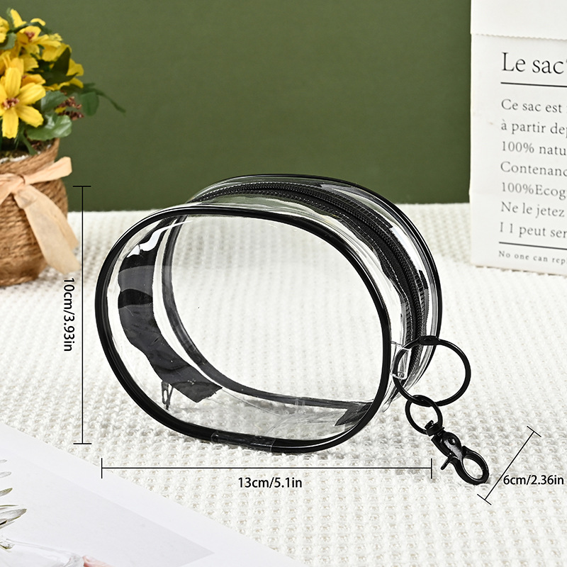 Прозрачная ПВХ сумка для шитья на заказ, большая водонепроницаемая сумка с молнией, портативная косметичка для путешествий