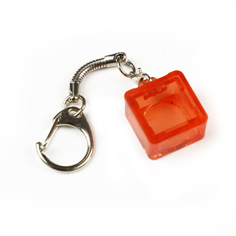 Transparent single-port multi-color with key chain lobster buckle mechanical keyboard shaft tester base red blue green yellow factory direct sales