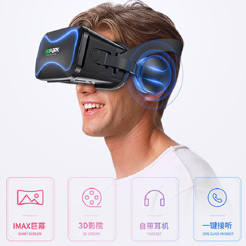 New Virtual Reality Head-Mounted Vr Glasses All-In-One Mobile Phone Dedicated 3D Movie Game Helmet Manufacturer Wholesale