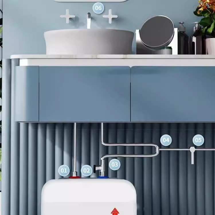 Meidi's First-Class Energy-Efficiency Water Storage Type Small Kitchen Treasure Household Kitchen Under-Counter Water Heater Small Fast Heating