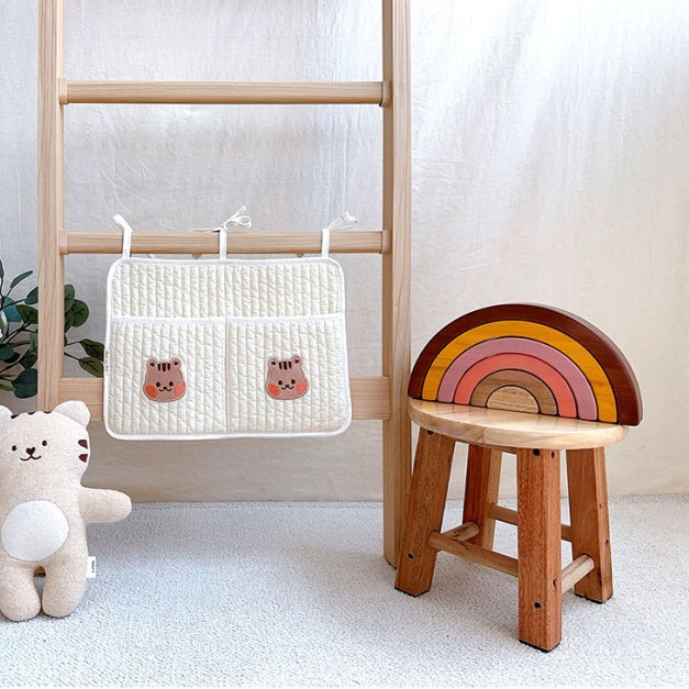 Korean Baby Bed Storage Hanging Bag Trolley Bag Diaper Diaper Bottle Baby Toy Storage Bag Storage Bag