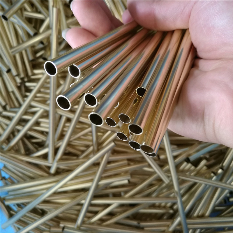 Обработка латунной трубы H65, латунная труба H62, медный капилляр, тонкостенная латунная труба, полая медная труба, прецизионная лазерная резка