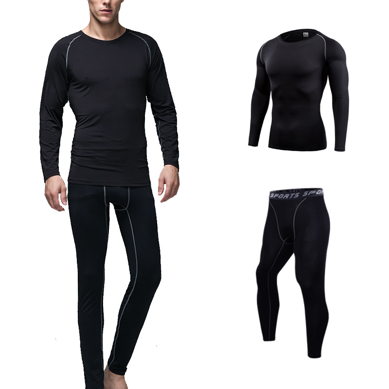 Мужской тренировочный комбинезон, спортивный костюм для бега, влагоотводящая футболка, дышащая и быстро сохнущая, эксклюзивно для кросс-бордерного использования