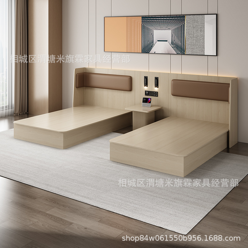 Hanting Hotel Furniture Guest Room Hotel Bed Hotel Furniture Apartment B&b Quick Hotel Furniture Standard Room Complete Set