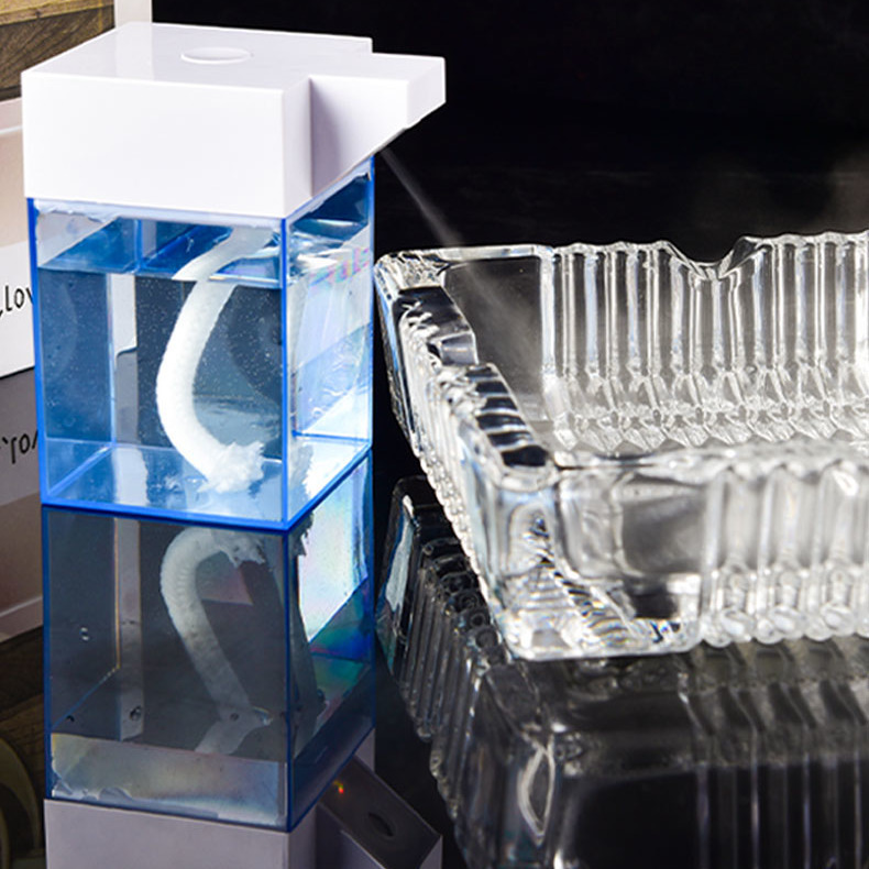 USB Rechargeable Ashtray Water Mist Automatic Smoke Extinguishing, Odor Removal, Anti-Ash Ktv Restaurant Living Room Room Office