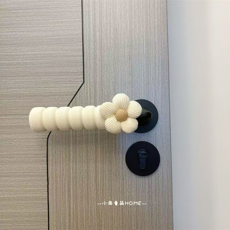 Защитная накладка на дверную ручку, антиколлизийная, антистатическая, с мультяшной куклой, декоративная накладка на дверную ручку, для защиты спальни