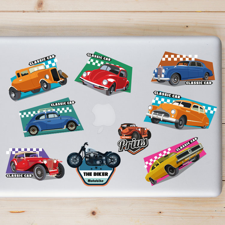 Car wall stickers children's room wall decoration peeling stickers wall stickers boys children's room nursery bedroom stickers