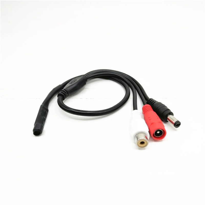 Audio monitoring monitor pickup microphone mic sound collector sound recognizer dc Male Female Head rca