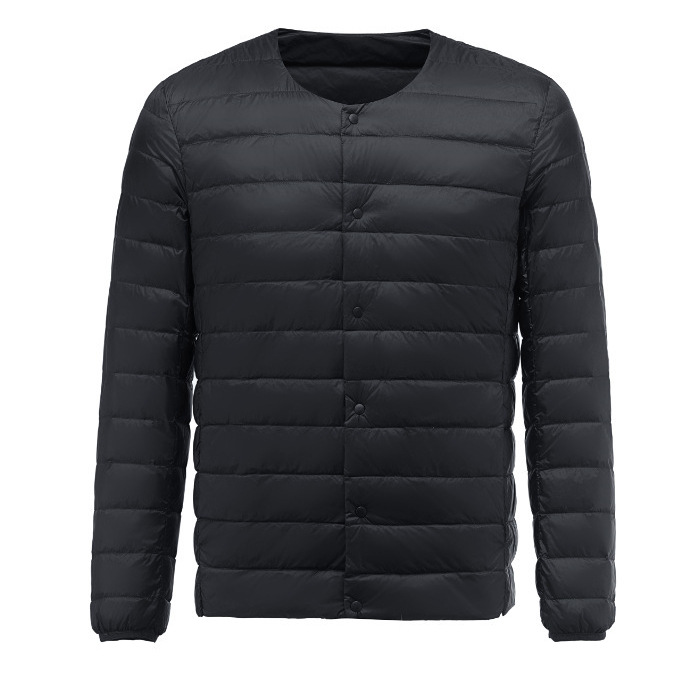 Новая легкая пуховка 2025 года, круглый вырез, переменная V-образная подкладка, для молодых и мужчин среднего возраста