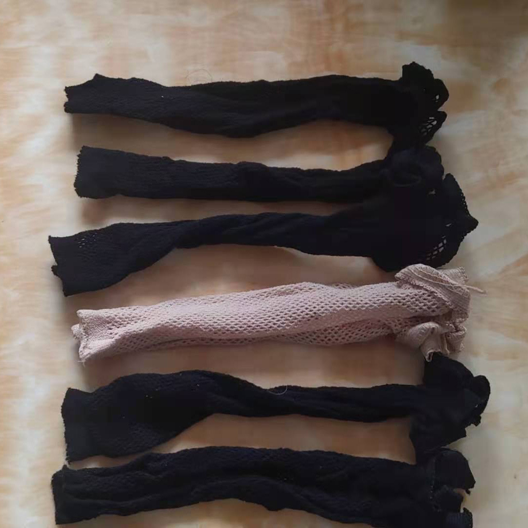 Spot two-headed bulk wig net lace European and American high elastic black skin wig net cap